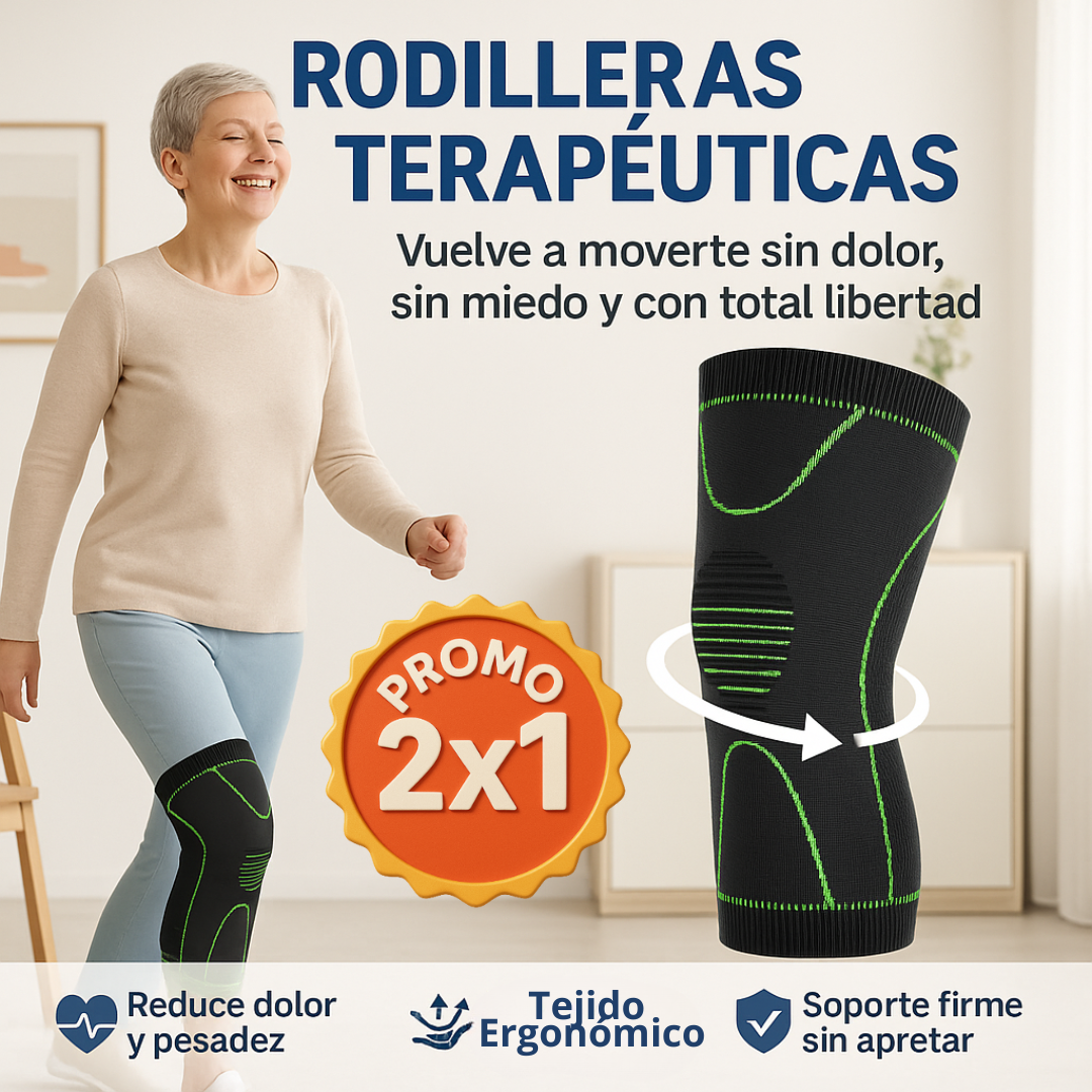 2x1 Rodilleras Terapeúticas: No más rodillas cansadas!