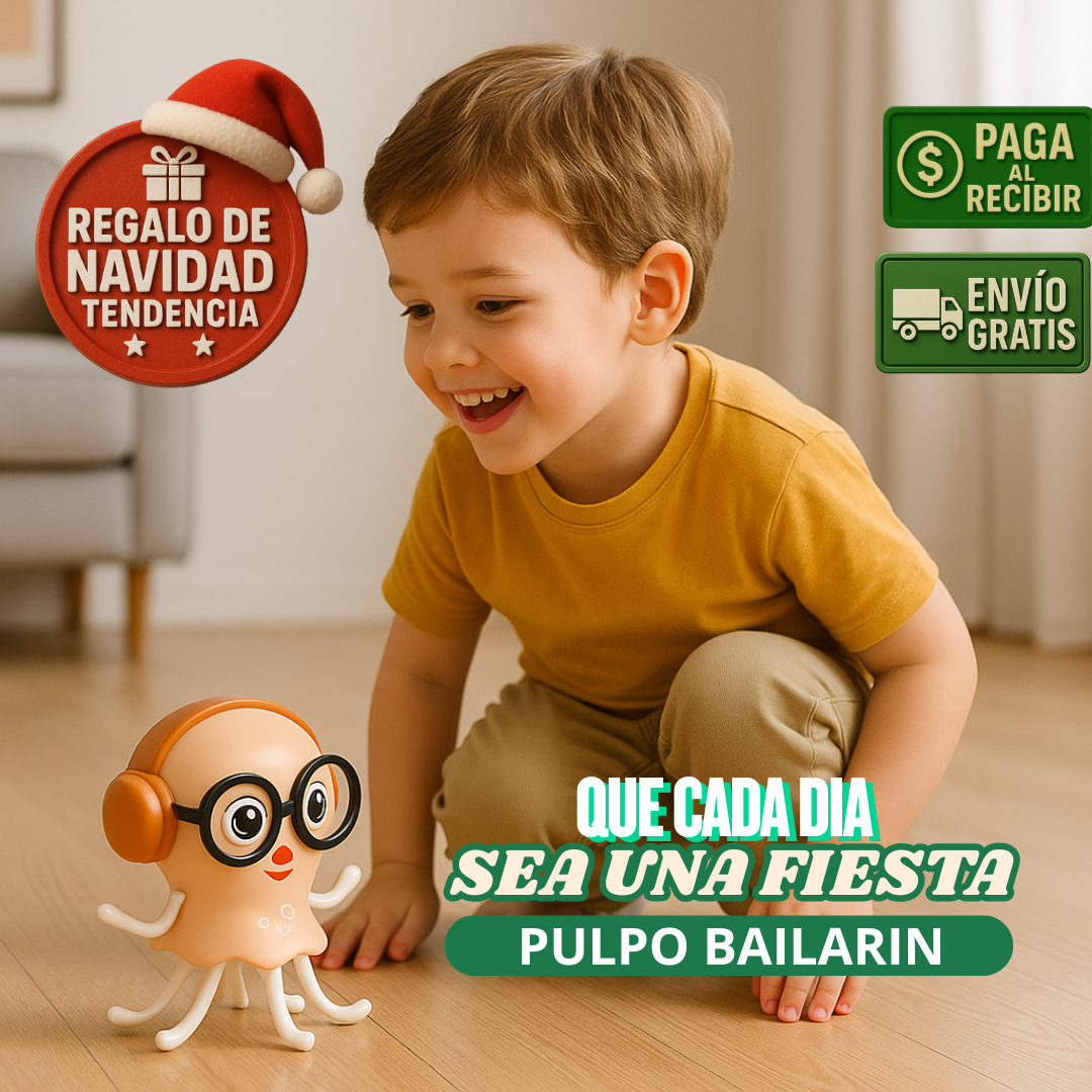 Pulpo Bailarin - Juguete Musical con Show de Luces!