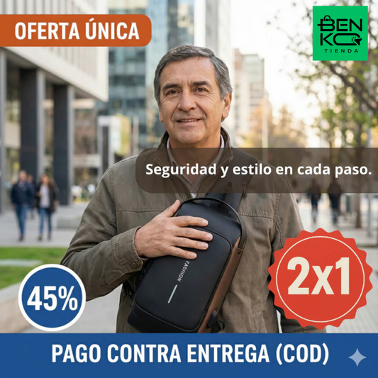 Bolso Antirrobo 2x1 – Carga y Organización – Protege tus cosas y te mantiene conectado todo el día!