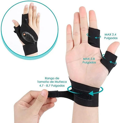 2x1 Guantes PowerLuz: ilumina con manos libres!
