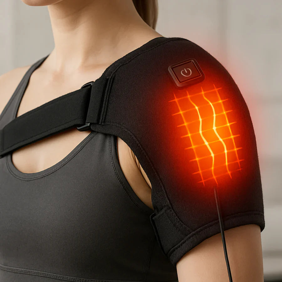 Hombrera térmica – Calor Ajustable – Dile Adiós al Dolor en 20 Minutos!
