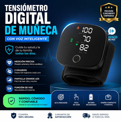 Tensiometro Digital – Autocuidado Diario – Sin Ayuda, Sin Errores!