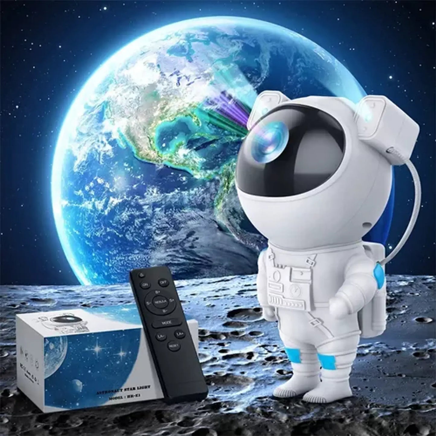 Proyector Astronauta Galaxia – Noche Sin Miedo – Niños Duermen Solos!