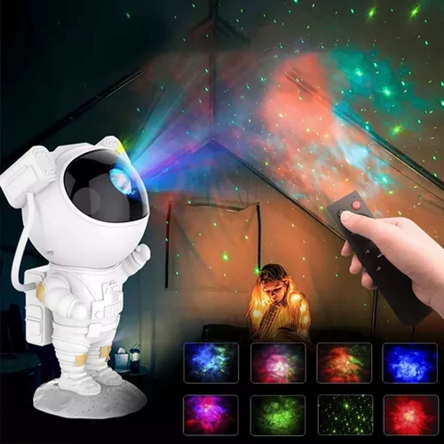 Proyector Astronauta Galaxia – Noche Sin Miedo – Niños Duermen Solos!