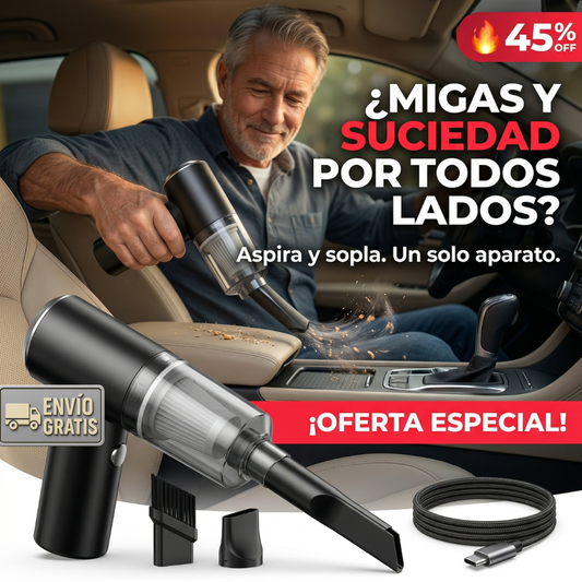 Aspiradora Sopladora 2 en 1 – Sin Cables – Limpia Donde Nada Más Llega!