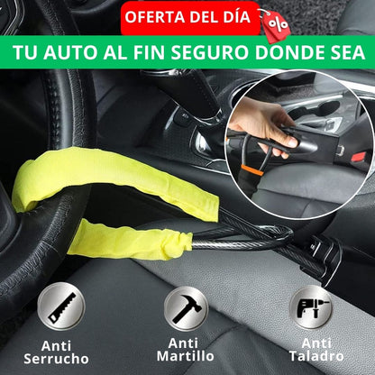 BloqueoMax 3: Seguro Volante AntiRobo + Comodida. Ultra seguridad!