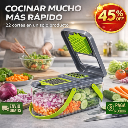 CocinaPro – 22 Cortes diferentes – Ahorra Tiempo y dinero!