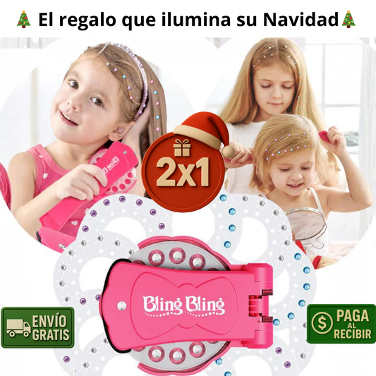 2x1 Máquina Glitter Kids – Personaliza Todo – Magia Navideña Instantánea!