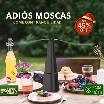 Repele Moscas – Hélices Suaves – Comida y picoteos tranquilos!