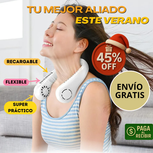 Ventilador de Cuello – Turbo Air – Tu Clima Portátil!