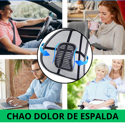 Cojín Lumbar Antidolor: Comodidad adaptable en cualquier silla!