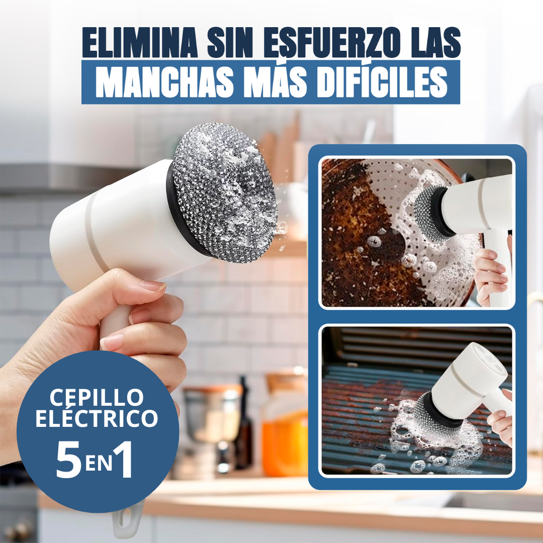 MultiCepillo 5en1:  Limpieza sin dolor!