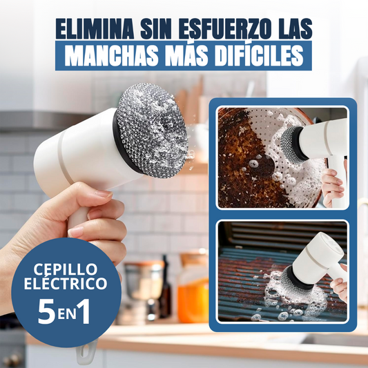 MultiCepillo 5en1:  Limpieza sin dolor!