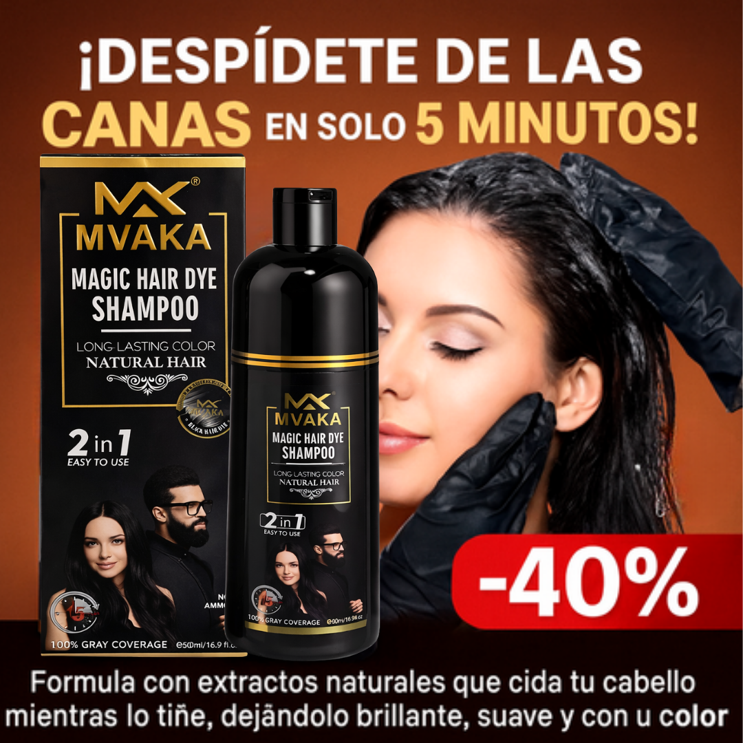 💆🏻‍♀️Shampoo Tinte Colorante - Cubre Canas al Instante!