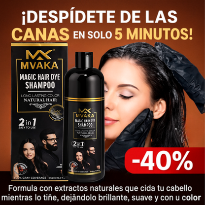 💆🏻‍♀️Shampoo Tinte Colorante - Cubre Canas al Instante!