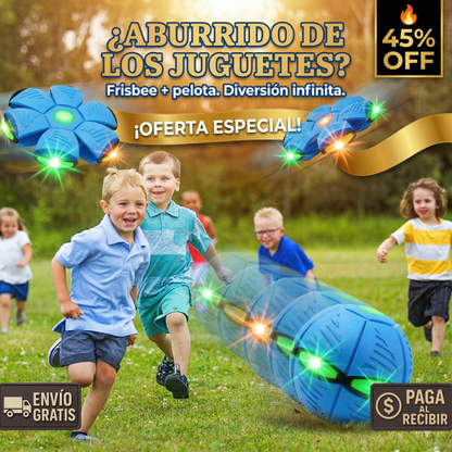 Balon 2 en 1 LED – Frisbee y Pelota – Diversión de Día y de Noche!