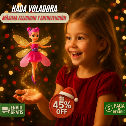 Hada Voladora Recargable -  Vuelo Automático – Brillo y Fantasía!