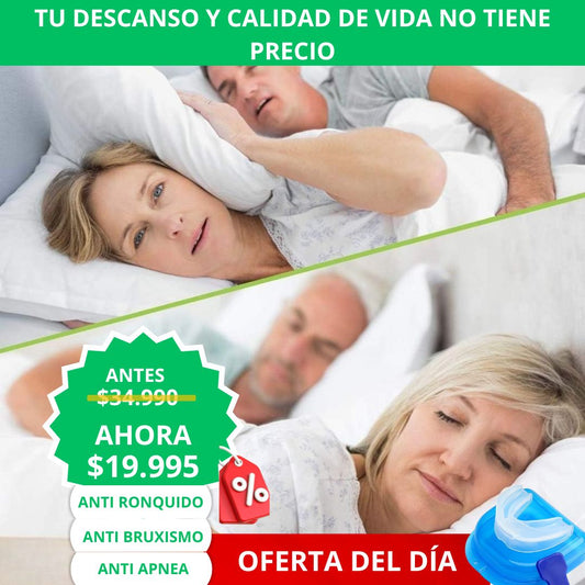3 en 1: Placa Anti Bruxismo, Apnea y Ronquido