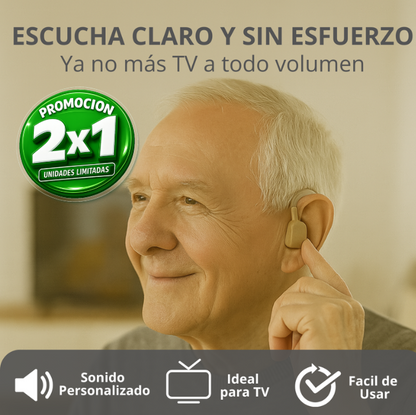 2X1 Audifono Amplificador: Vuelve a escuchar todo!