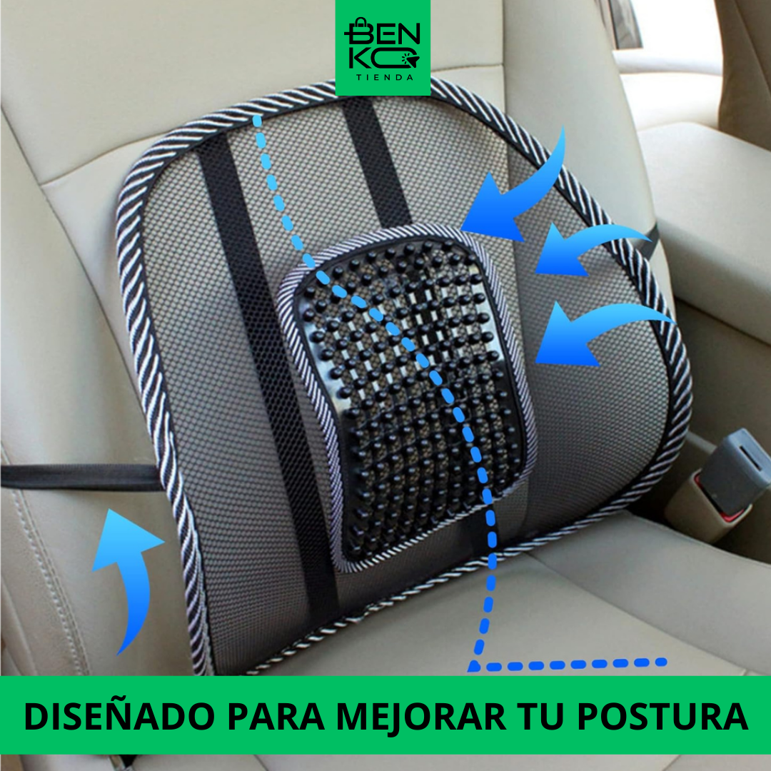 Cojín Lumbar Antidolor: Comodidad adaptable en cualquier silla!