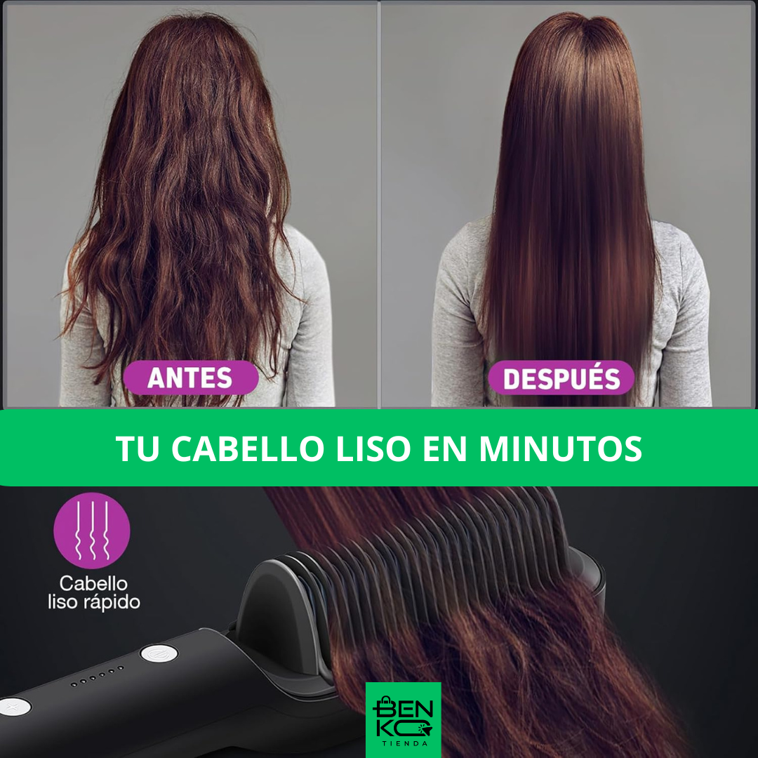 Cepillo Alisador de Cabello Profesional : Transfórmate en SEGUNDOS!