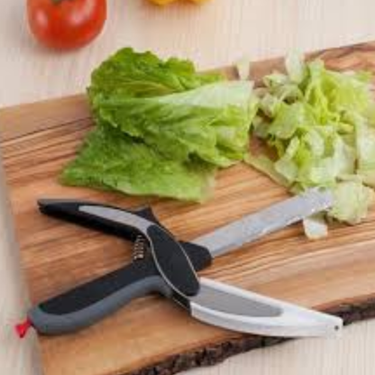 Tijera Inteligente con tabla – Pica al Instante – Ahorra Tiempo en Cocina!