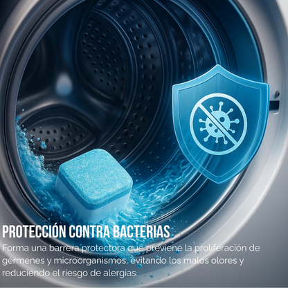 Pastillas Lavadora Pro – Limpieza interior total - Extiende su vida útil!