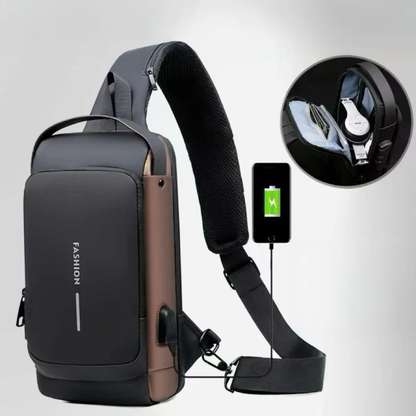 Bolso Antirrobo 2x1 – Carga y Organización – Protege tus cosas y te mantiene conectado todo el día!