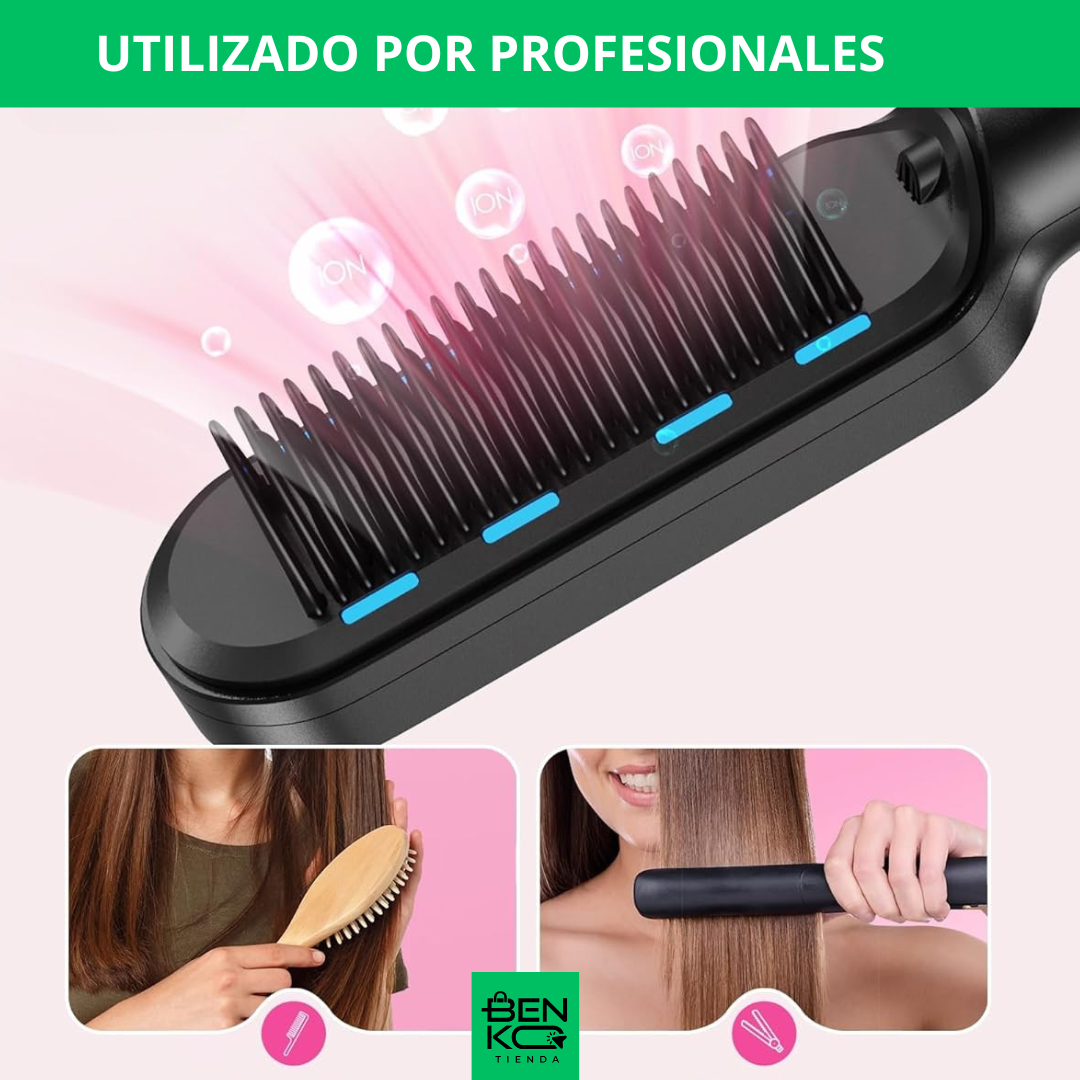 Cepillo Alisador de Cabello Profesional : Transfórmate en SEGUNDOS!