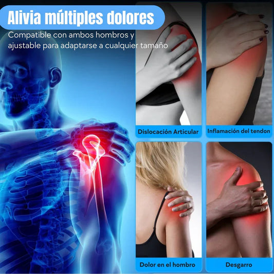 Hombrera térmica – Calor Ajustable – Dile Adiós al Dolor en 20 Minutos!
