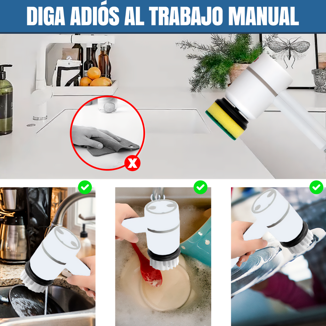 MultiCepillo 5en1:  Limpieza sin dolor!