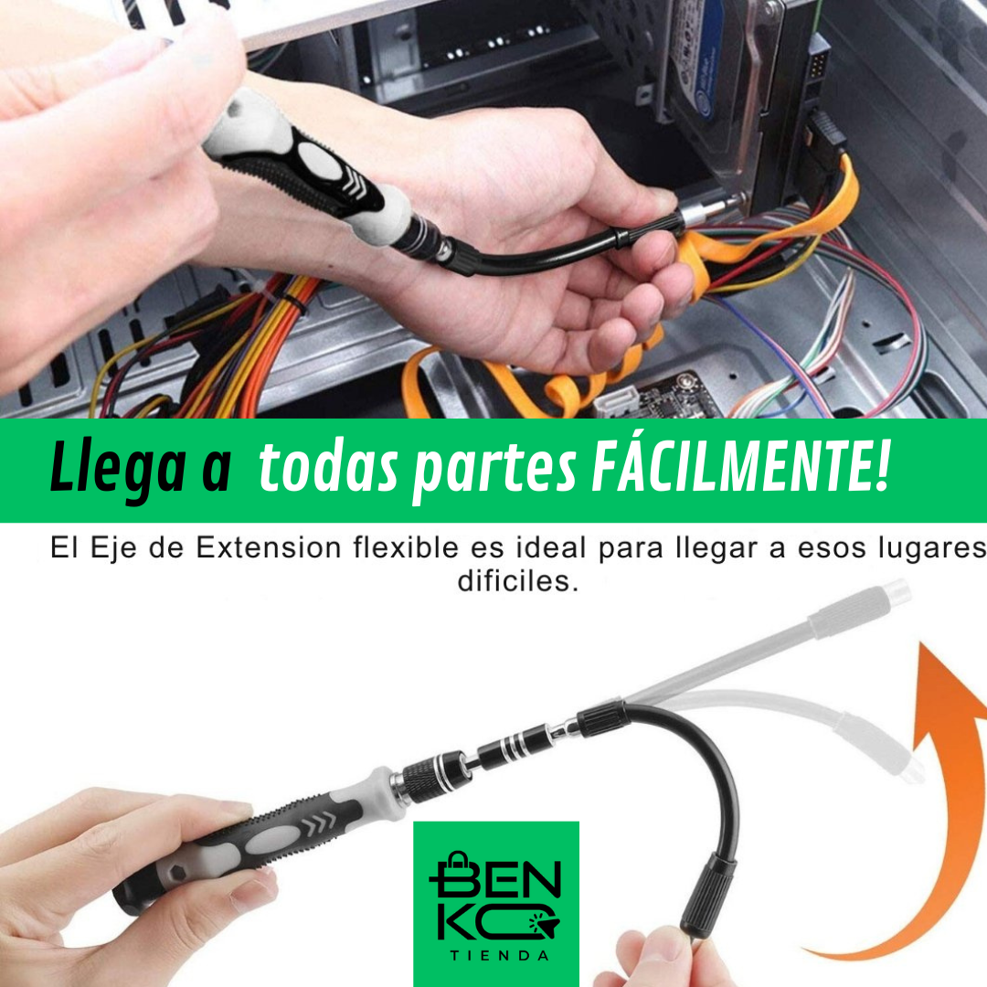 Kit Destornilladores 115 Piezas: El TODO en Uno!