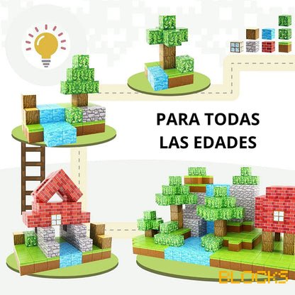 75 PCS MÁGNETICAS MINECRAFT PREMIUM -  Sorprende a tus niños!