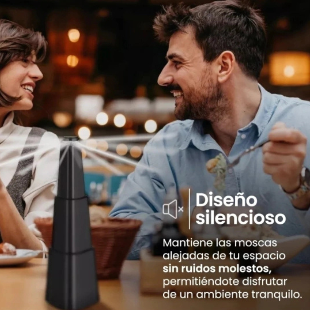 Repele Moscas – Hélices Suaves – Comida y picoteos tranquilos!