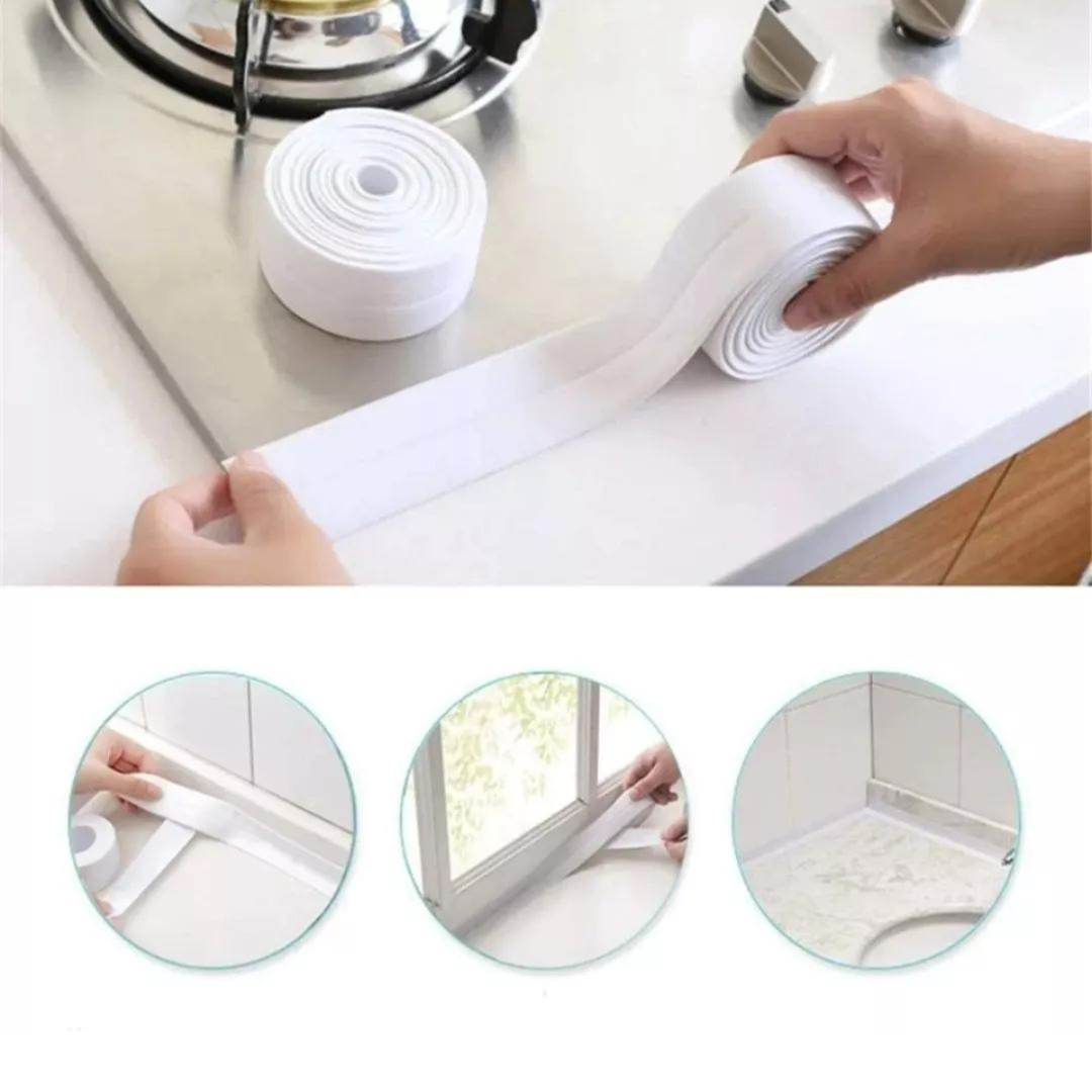 2X1 Cinta Selladora PRO – Antihumedad y Antimoho – Baño y Cocina Renovados!