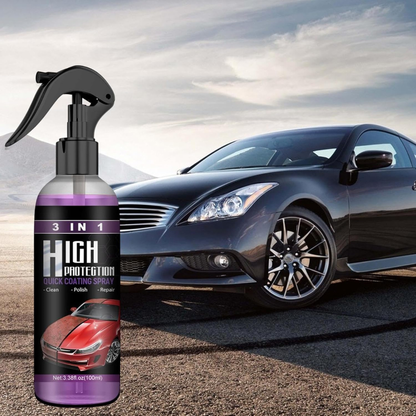 Spray Cerámico 3 en 1 – Sin Agua ni Manguera – Auto Brillante en Minutos!