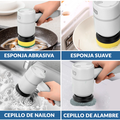 MultiCepillo 5en1:  Limpieza sin dolor!