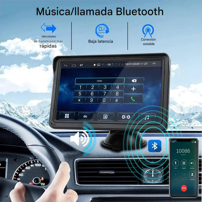 Pantalla Smart 7” – CarPlay & Android Auto – Auto Inteligente y conectado!
