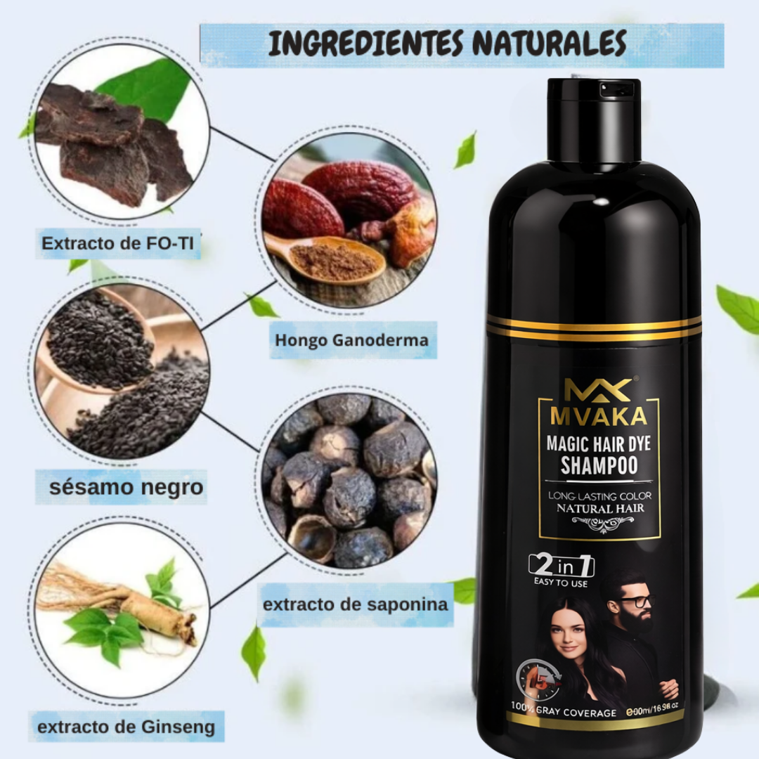 💆🏻‍♀️Shampoo Tinte Colorante - Cubre Canas al Instante!