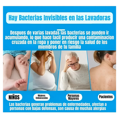 Pastillas Lavadora Pro – Limpieza interior total - Extiende su vida útil!