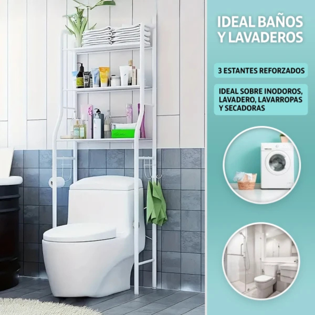 Estante 3 Niveles – Organización Total – Orden en segundos!