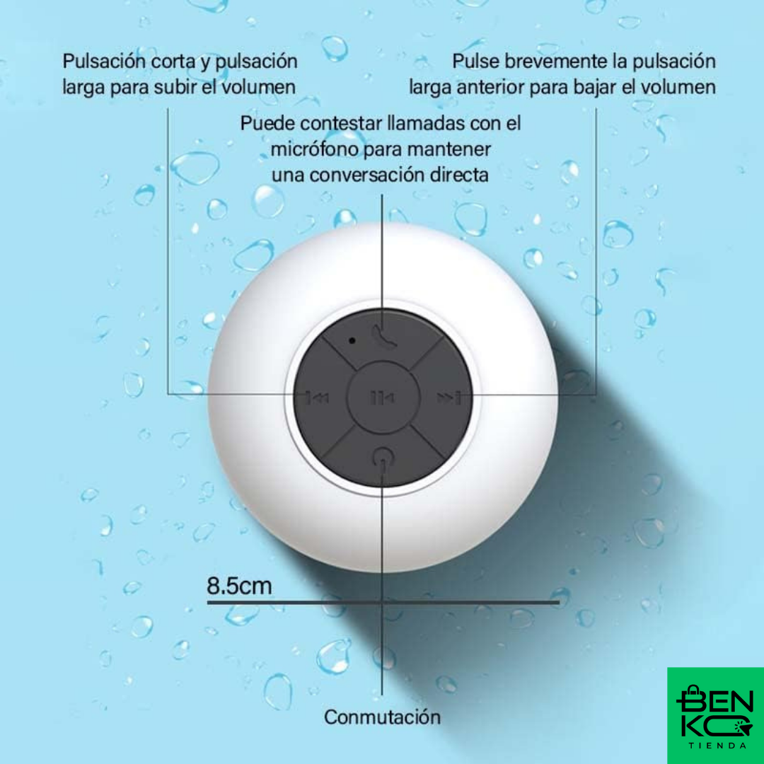 Parlante Bluetooth Para La Ducha: Canta y escucha donde más te gusta!