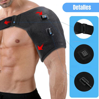 Hombrera térmica – Calor Ajustable – Dile Adiós al Dolor en 20 Minutos!