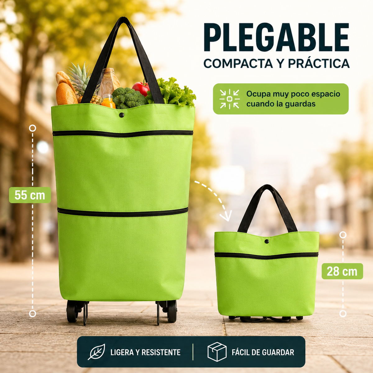 Bolsa Multiuso – Se Agranda y tiene ruedas – Llévala contigo siempre!