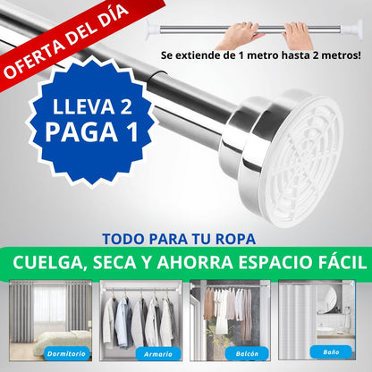 Promo 2x1:  La Barra Extensible Multiuso! (Para Baño + Para Ropa)