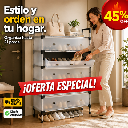 Zapatera Premium – Ordena con Elegancia – Espacio Siempre Impecable!