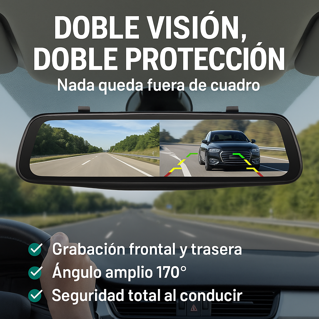 VisionMax 360° : Espejo y cámaras inteligentes.