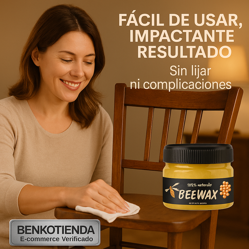 2x1 BeeWax Pro :  Restaurador de mueble 100% Natural!