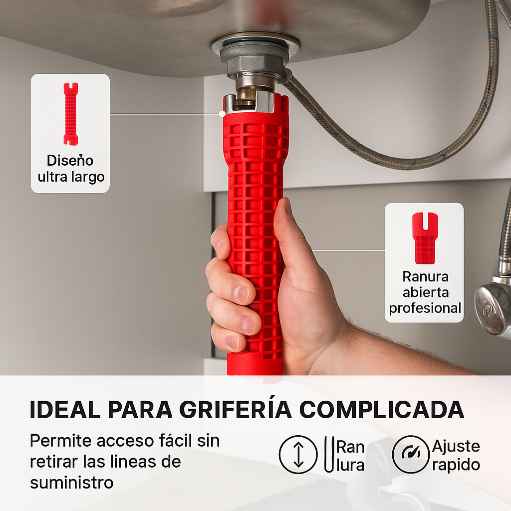 LlaveMaster 8 en 1: Precisión total en espacios estrechos!