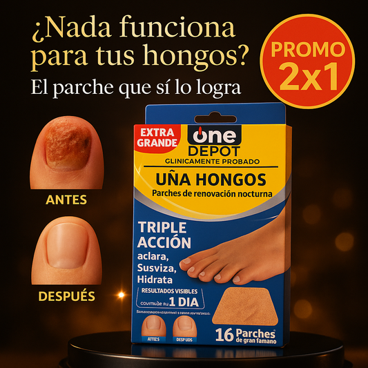2x1 Parche Antihongos – Tratamiento Directo – Resultados desde el 1er día!